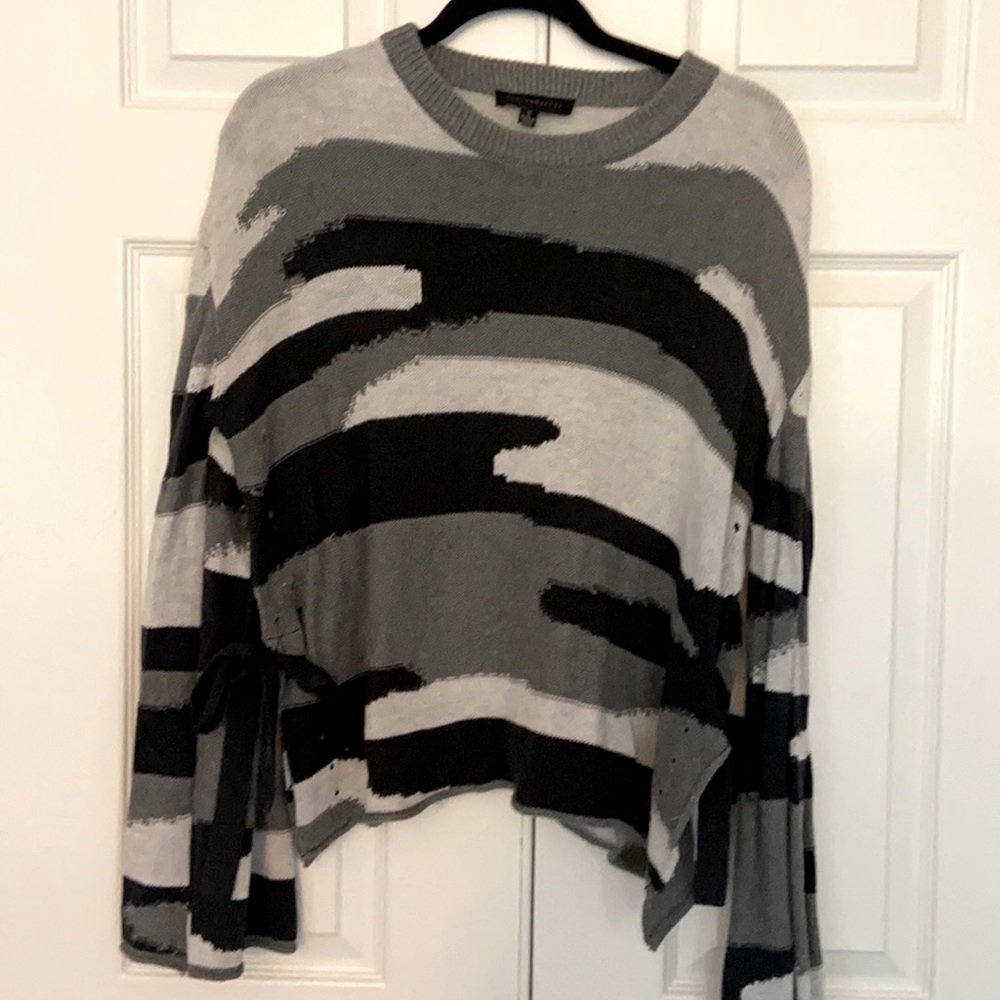Dance&Marvel gray came sweater with side tie